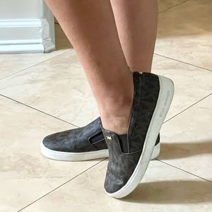 Michael Kors Keaton leather slip on sneakers, size 8.5 (worn few times)